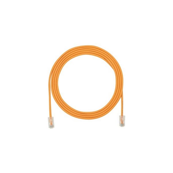 Panduit CBL ASSY MOD 28-4PR SOLID, SMALL DIAMETER 0.5 M, ORANGE UTP28CH0.5MOR